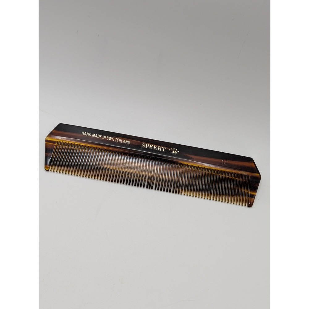 Speert Handmade Swiss European Comb Style #10 5.1 Inch Havana Tortoise Brown